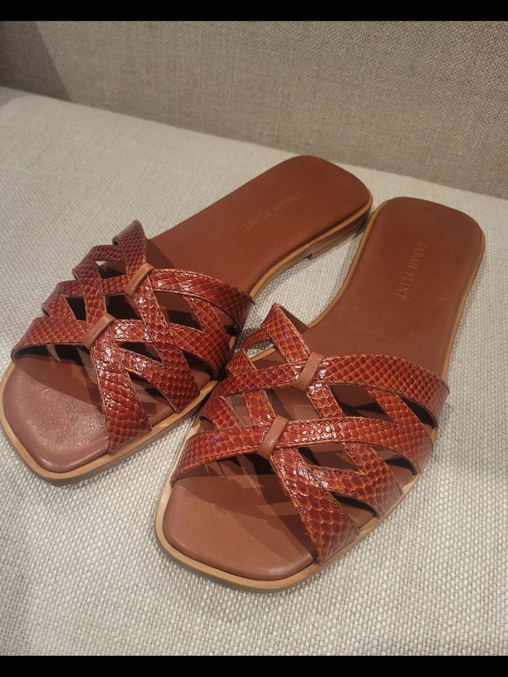 Never Worn! Sarah Flint Kim Sandals - Toffee